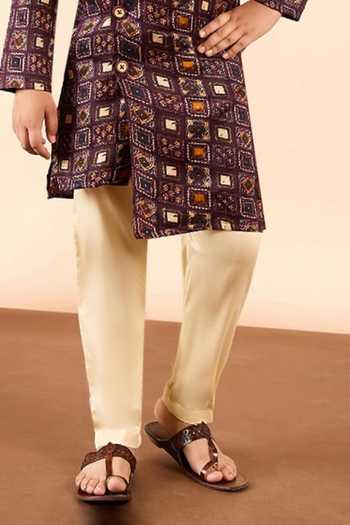 Buy StyloBug Brown Cotton Hand Block Print Kurta Set Online at Aza Fashions Buy_StyloBug_Brown Cotton Hand Block Print Kurta Set _Online_at_Aza_Fashions