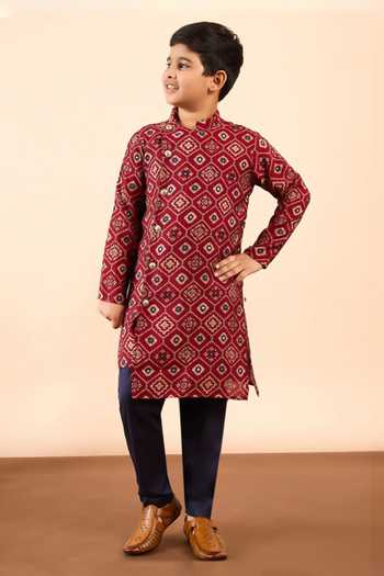 StyloBug Hand Block Print Kurta & Pant Set 