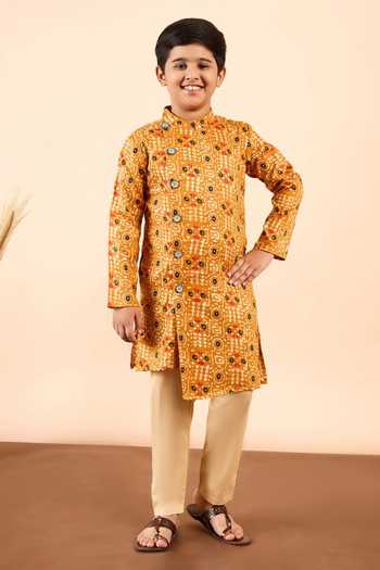 StyloBug Cotton Printed Kurta & Pant Set 