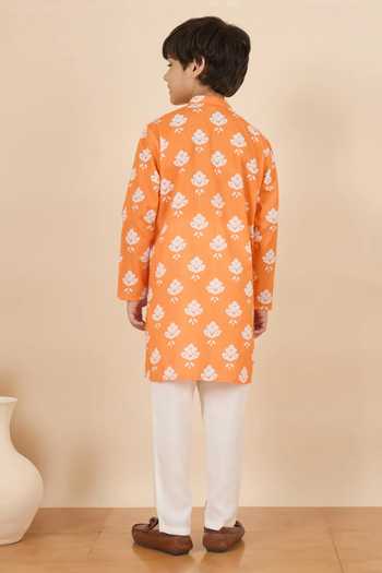 StyloBug Hand Block Print Kurta Set 