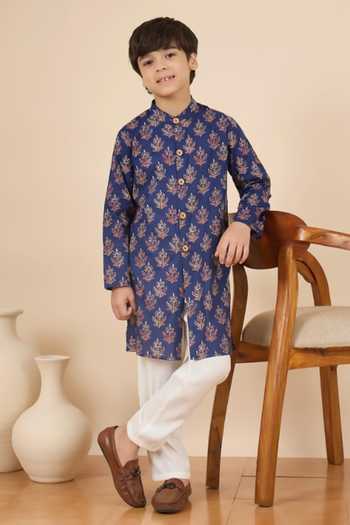 StyloBug Hand Block Print Kurta Set 