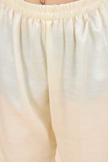Buy StyloBug Off White Silk Ombre Pure Kurta Set Buy_StyloBug_Off White Silk Ombre Pure Kurta Set