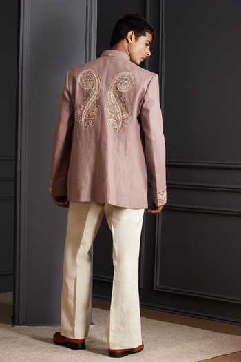 Soniya G Mehrab Embroidered Bandhgala Set 