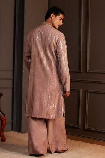 Soniya G Mehr Metallic Sequin Linear Kurta Set 