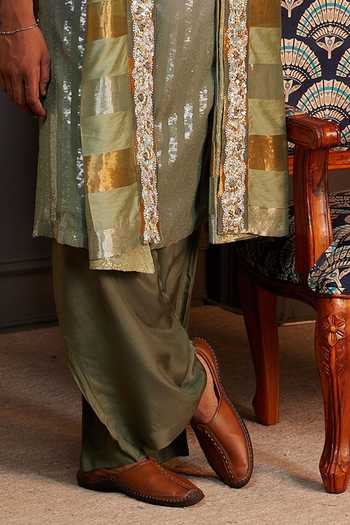Soniya G Green Georgette Miran Ombre Sequin Kurta Set With Stole Online at Aza Fashions Soniya G_Green Georgette Miran Ombre Sequin Kurta Set With Stole _Online_at_Aza_Fashions