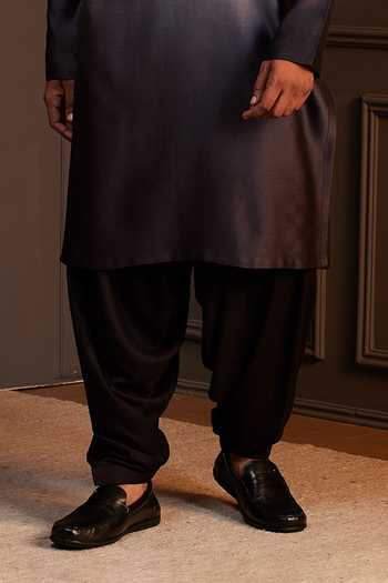 Soniya G Black Silk Ruhan Embroidered Sherwani Set Online at Aza Fashions Soniya G_Black Silk Ruhan Embroidered Sherwani Set _Online_at_Aza_Fashions