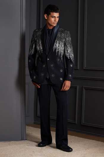 Soniya G Ishir Embroidered Tuxedo Set 