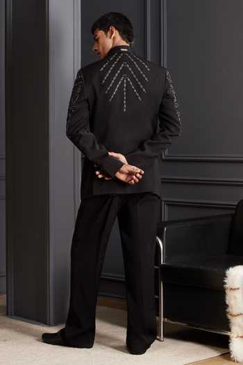 Soniya G Ziya Embtroidered Tuxedo Set 
