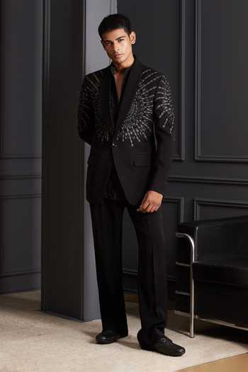 Soniya G Ziya Embtroidered Tuxedo Set 