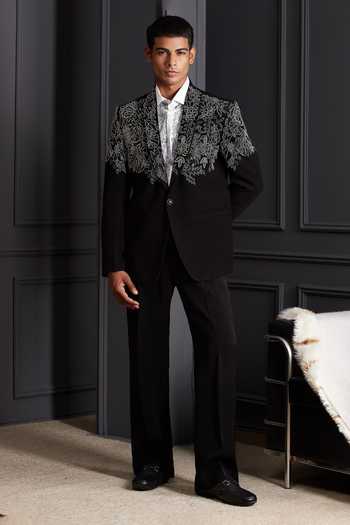 Soniya G Nazm Embroidered Tuxedo Set 