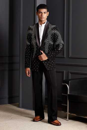 Soniya G Nirvaan Embroidered Tuxedo Set