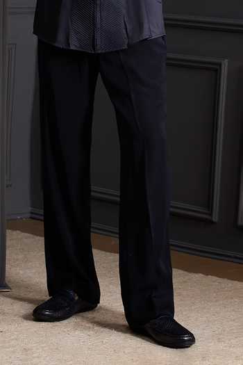 Soniya G Navy Cotton, Velvet Beads, Zari Royal Matrix Embroidered Tuxedo Set Online at Aza Fashions Soniya G_Navy Cotton, Velvet Beads, Zari Royal Matrix Embroidered Tuxedo Set _Online_at_Aza_Fashions