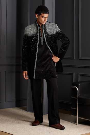 Soniya G Noor-e-Shab Embroidered Jacket & Kurta Set 