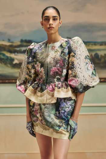 Pankaj & Nidhi Veinna Hawthorne Jacket & Skirt Set 