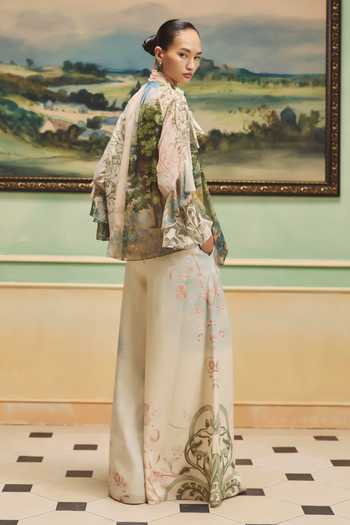 Pankaj & Nidhi Veinna Copperleaf Top & Pant Set