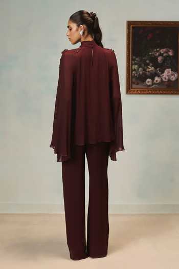 Pankaj & Nidhi Veinna Claret Top 