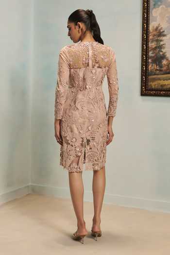 Pankaj & Nidhi Veinna Rosegold Tulle Dress