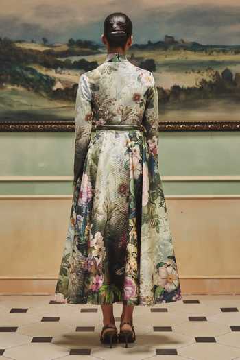 Pankaj & Nidhi Veinna Evermoss Top & Skirt Set