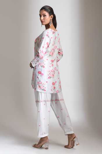 Tanu Malhotra Embroidered Floral Kurta Salwar Set 
