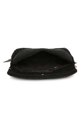 Quirky Tales Black Annie Fur Clutch Online at Aza Fashions Quirky Tales_Black Annie Fur Clutch _Online_at_Aza_Fashions