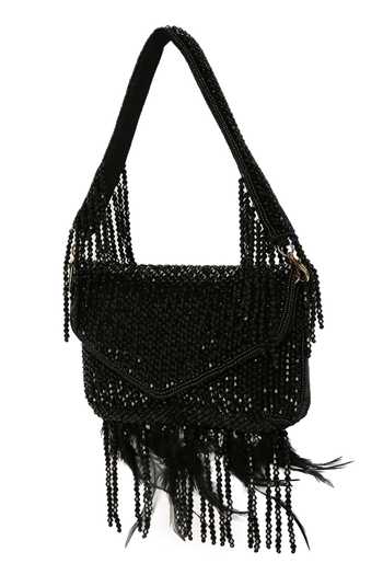 Buy Quirky Tales Black Annie Fur Clutch Buy_Quirky Tales_Black Annie Fur Clutch