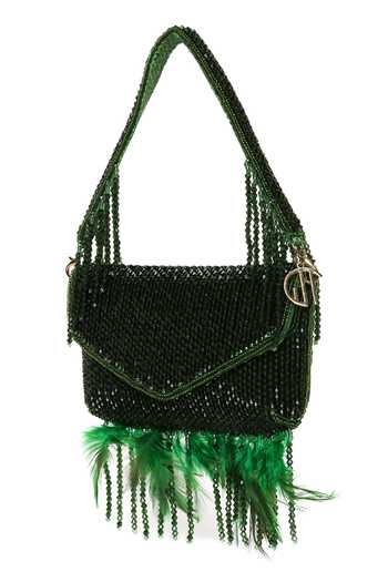 Buy Quirky Tales Emerald Green Annie Fur Clutch Online at Aza Fashions Buy_Quirky Tales_Emerald Green Annie Fur Clutch _Online_at_Aza_Fashions