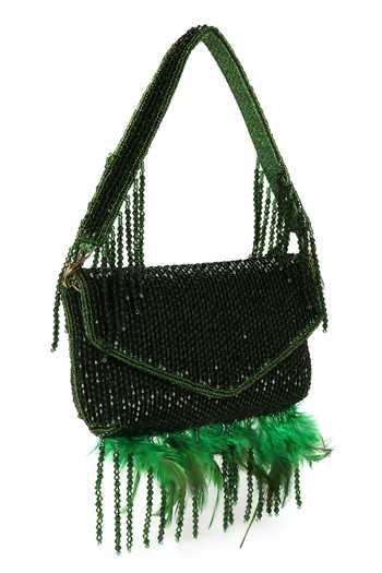 Shop Quirky Tales Emerald Green Annie Fur Clutch Online at Aza Fashions Shop_Quirky Tales_Emerald Green Annie Fur Clutch _Online_at_Aza_Fashions