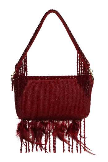 Shop Quirky Tales Red Annie Fur Clutch Shop_Quirky Tales_Red Annie Fur Clutch
