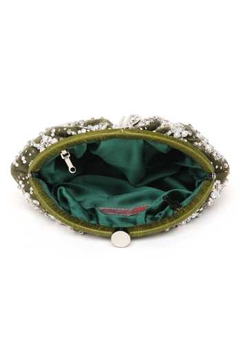 Quirky Tales Green Heer Purse Handbag at Aza Fashions Quirky Tales_Green Heer Purse Handbag _at_Aza_Fashions