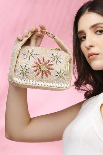 Quirky Tales Kashida Beige Mini Bag 