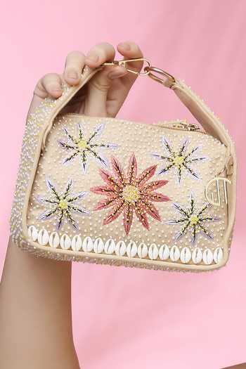 Quirky Tales Kashida Beige Mini Bag 