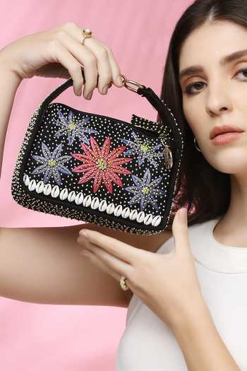 Quirky Tales Kashida Black Mini Bag 