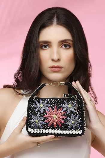 Quirky Tales Kashida Black Mini Bag 