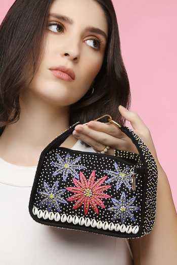 Buy Quirky Tales Black Kashida Mini Bag Online at Aza Fashions Buy_Quirky Tales_Black Kashida Mini Bag _Online_at_Aza_Fashions