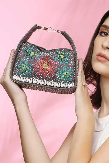 Quirky Tales Kashida Grey Mini Bag 