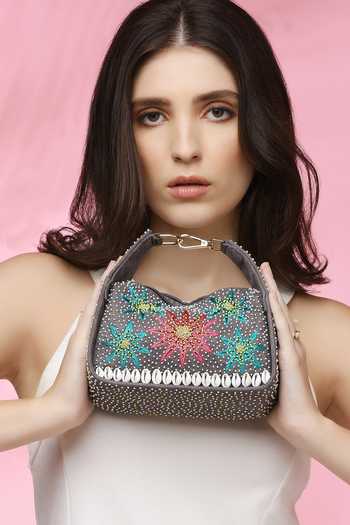 Quirky Tales Kashida Grey Mini Bag 