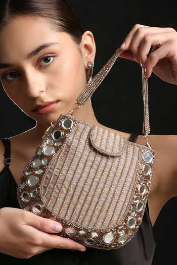 Quirky Tales Mirror Rose Gold Mini Handbag 