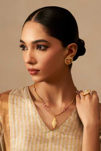 Solv Jewellery Darpan Embellished Stud Earrings