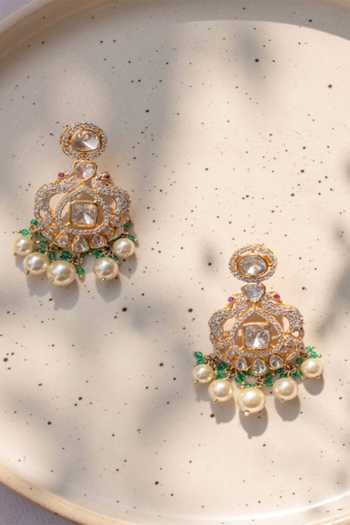 Solv Jewellery Jade Jay Embellished Earrings 