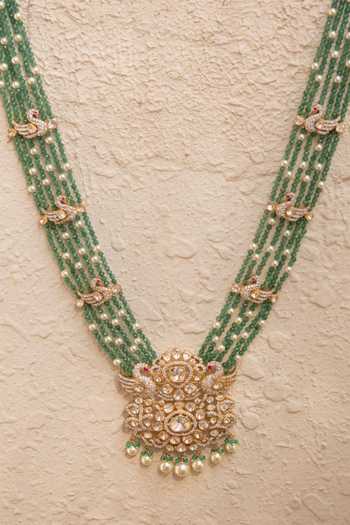 Buy Solv Jewellery Gold Plated Jade Jay Embellished Earrings Online at Aza Fashions Buy_Solv Jewellery_Gold Plated Jade Jay Embellished Earrings _Online_at_Aza_Fashions
