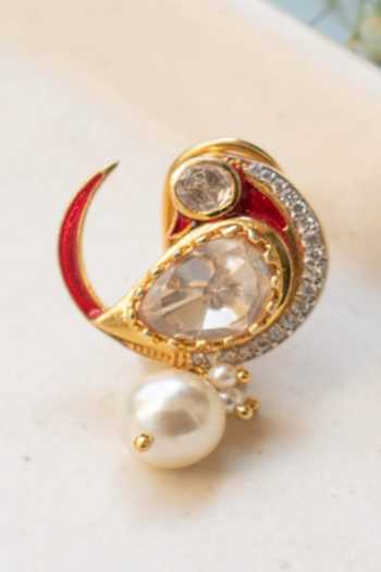 Solv Jewellery Zarin Ruby Stud Earring- Single Pc