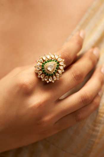 Solv Jewellery Bahaar Embellished Ring 