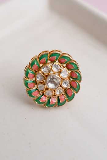 Solv Jewellery Color Burst Embellished Ring 