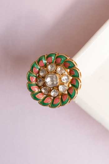 Solv Jewellery Color Burst Embellished Ring 