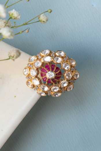 Solv Jewellery Naima Ruby Embellished Ring