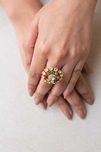 Solv Jewellery Aura Navrattan Embellished Ring