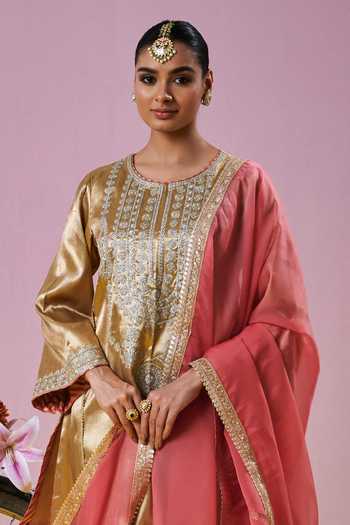 Buy_Solv Jewellery_Gold Plated Kamangi Embellished Maangtikka _Online_at_Aza_Fashions