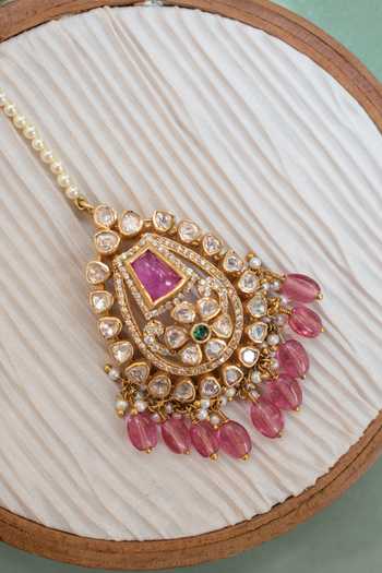 Solv Jewellery Royal Rhapsody Embellished Maangtikka 