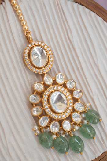 Solv Jewellery Cascade Embellished Maangtikka