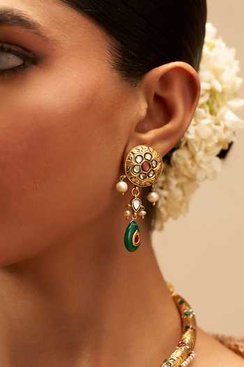 Solv Jewellery Begum Hasli Necklace With Earrings 